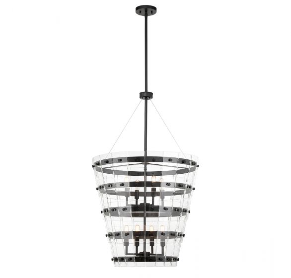 Ventari 8-Light Pendant in Matte Black