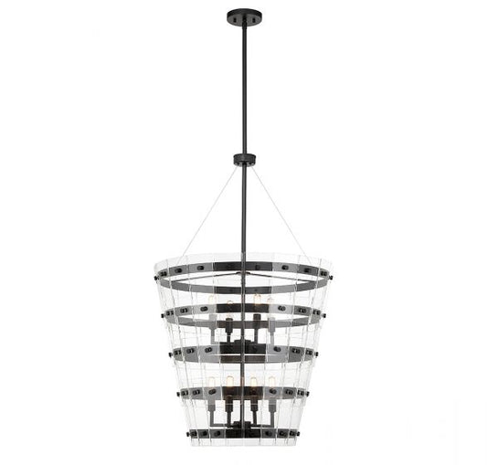 Ventari 8-Light Pendant in Matte Black