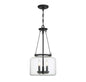 Akron 3-Light Pendant in Matte Black