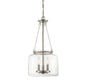 Akron 3-Light Pendant in Satin Nickel