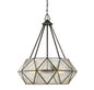 Tartan 5-Light Pendant in Oiled Burnished Bronze