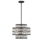 Renzo 3-Light Pendant in Matte Black