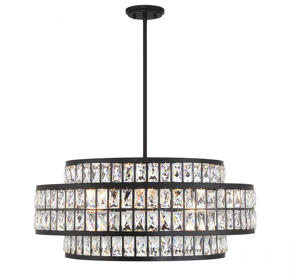 Renzo 6-Light Pendant in Matte Black