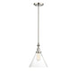 Drake 1-Light Pendant in Polished Nickel