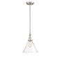 Drake 1-Light Pendant in Satin Nickel