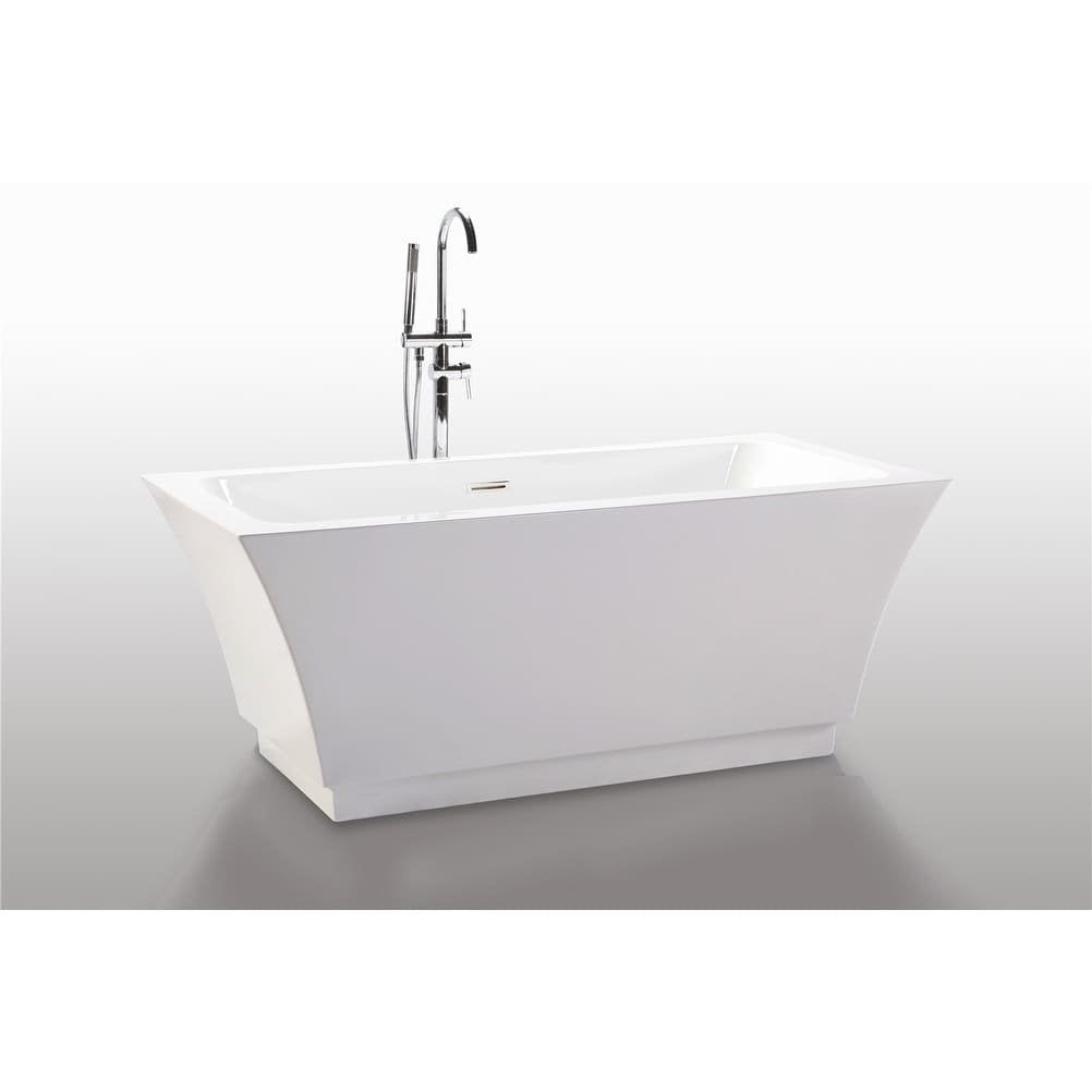 Legion Furniture 67" White Acrylic Tub - No Faucet WE6843-J