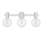 Wright 3-Light Bathroom Vanity Light in Chrome