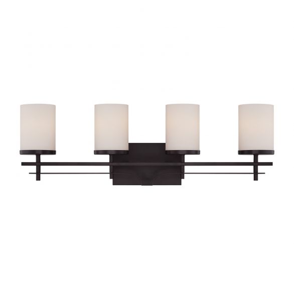 Colton 4-Light Bathroom Vanity Light in English Bronze