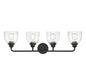 Vale 4-Light Bathroom Vanity Light in Black