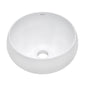 Ruvati 12 inch Bathroom Vessel Sink Round White Circular Above Counter Porcelain Ceramic - RVB0312