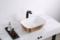 Ruvati 20 x 16 inch Bathroom Vessel Sink Rose Gold Decorative Art Above Vanity Counter White Porcelain Ceramic - RVB2016WR