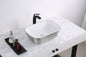 Ruvati 20 x 16 inch Bathroom Vessel Sink Silver Decorative Art Above Vanity Counter White Ceramic - RVB2016WS