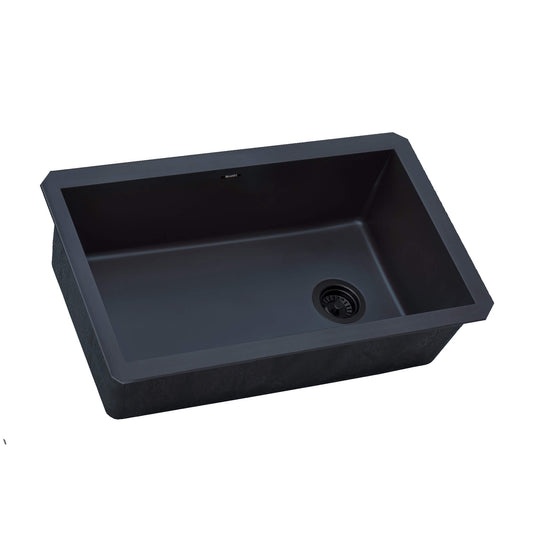 Ruvati 32 x 19 inch epiGranite Undermount Granite Composite Single Bowl Kitchen Sink -  Catalina Blue   - RVG2033LU