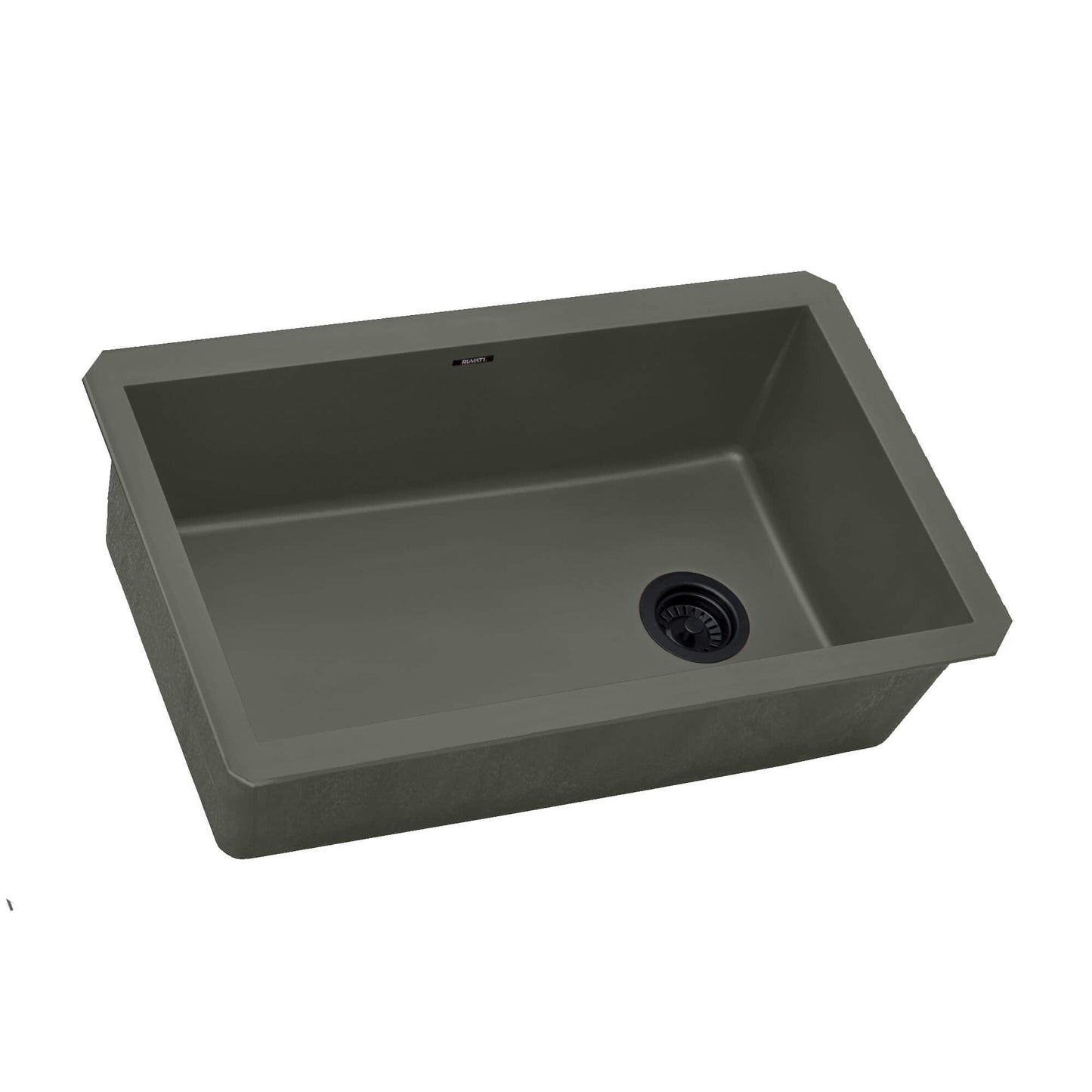 Ruvati 32 x 19 inch epiGranite Undermount Granite Composite Single Bowl Kitchen Sink - Juniper Green - RVG2033RN