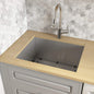 Ruvati 24" x 18" x 13" Deep Laundry Utility Sink Undermount 16 Gauge Stainless Steel - RVU6124