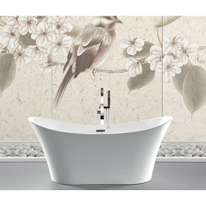 Legion White Acrylic Soaking Tub WE6805-J