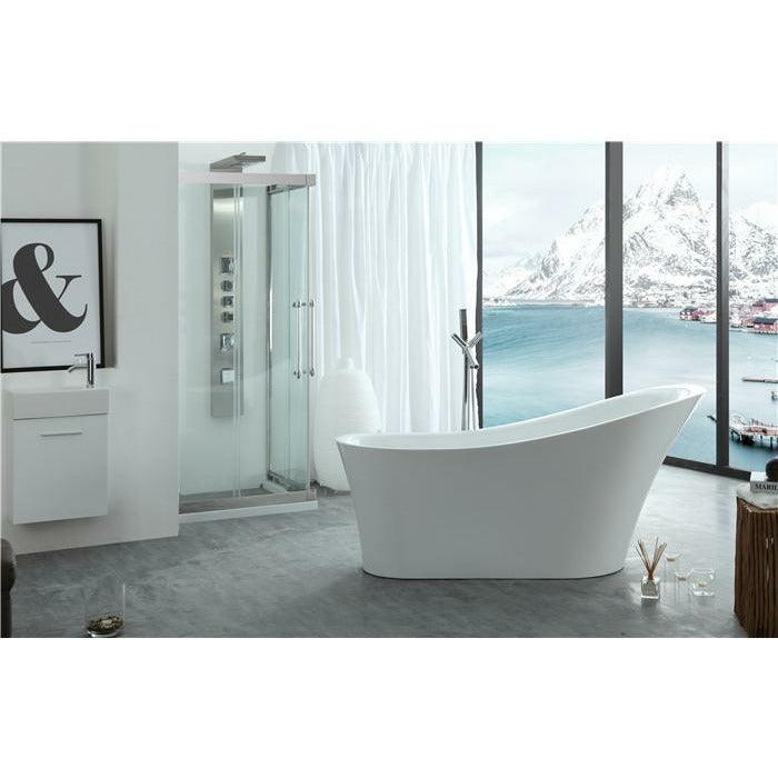 Legion White Acrylic Soaking Tub WE6843-J