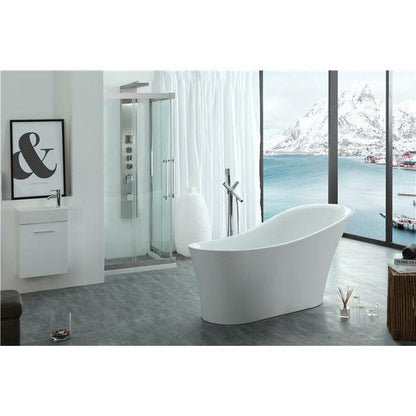 Legion White Acrylic Soaking Tub WE6843-J