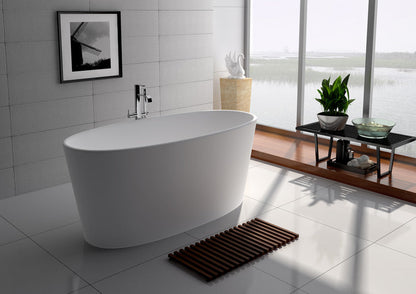 Legion Furniture WJ8602-W 62.2" Solid Surface Bathtub