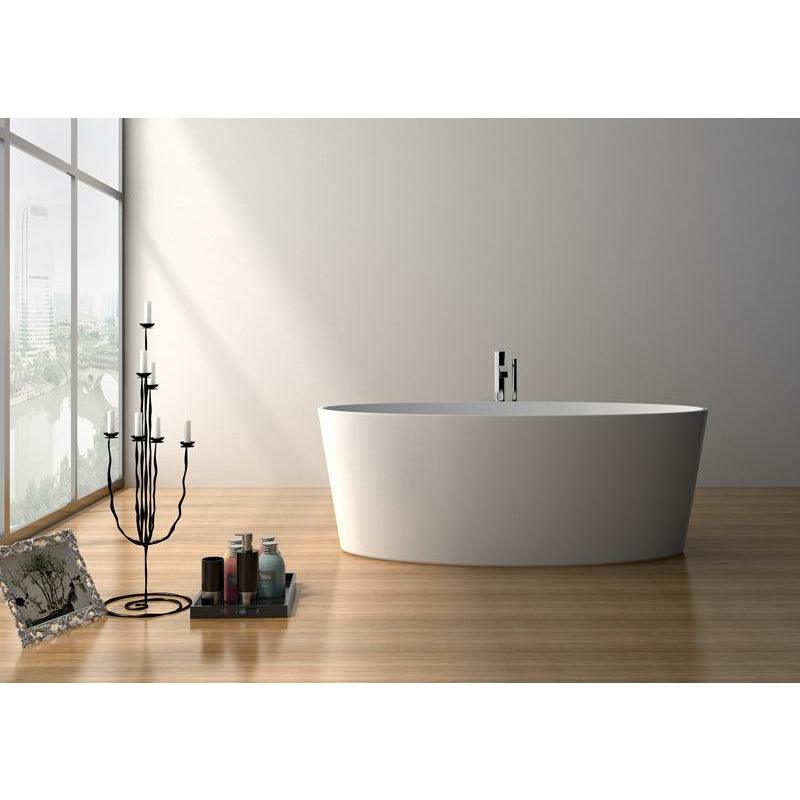 Legion White Solid Surface Soaking Tub WJ8617-W