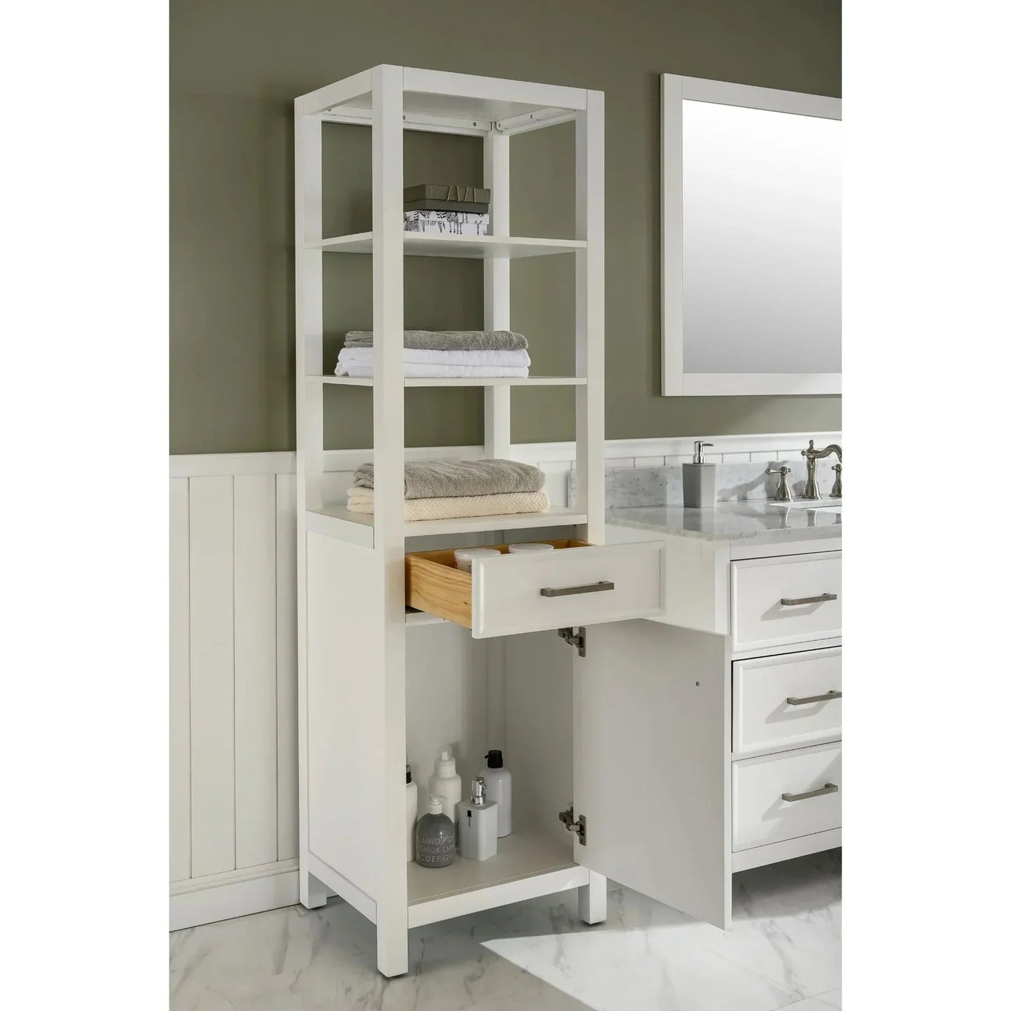 Legion Furniture 21" White Linen Cabinet WLF2121-W-LC