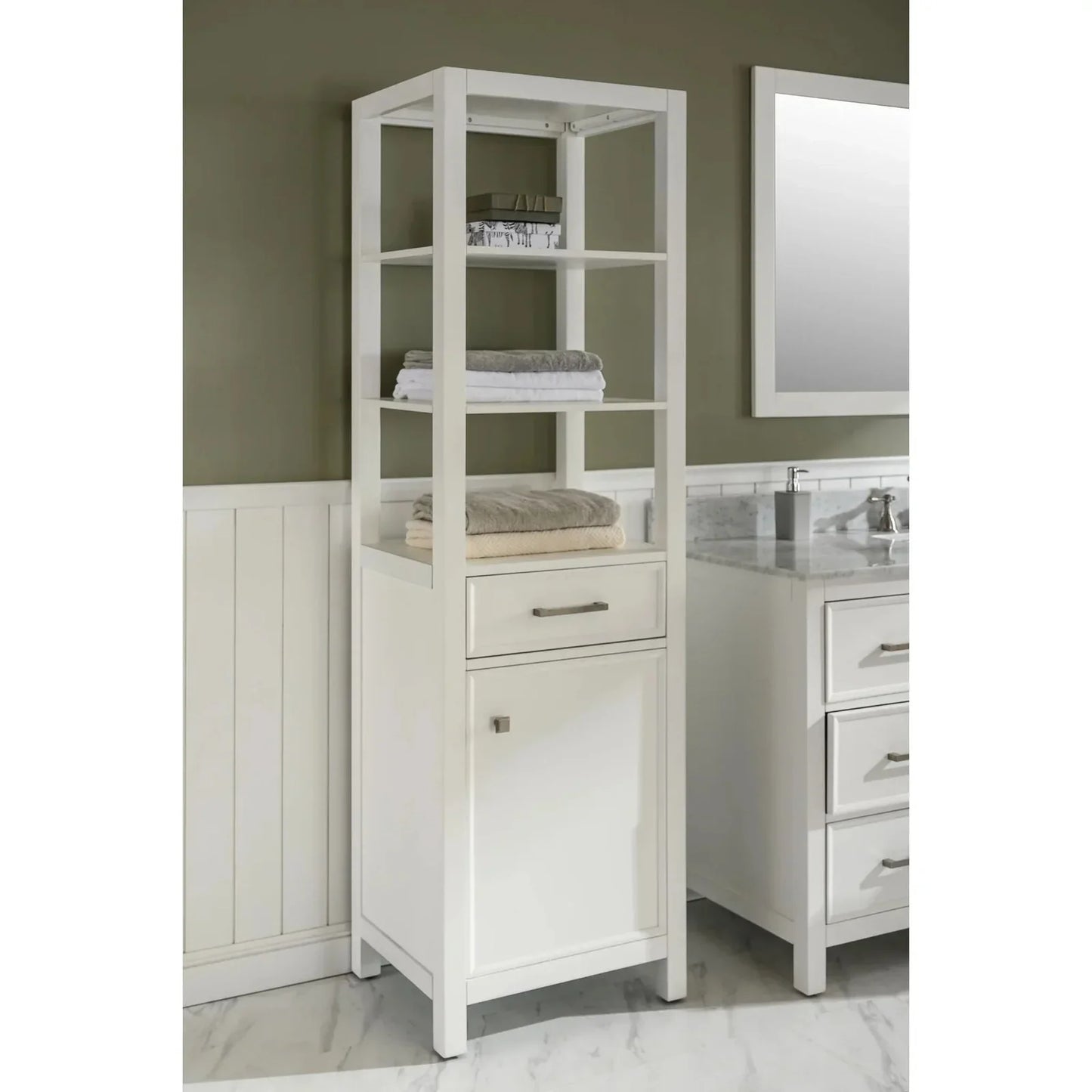 Legion Furniture 21" White Linen Cabinet WLF2121-W-LC