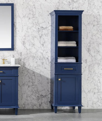 21" Haven Collection Blue Linen Cabinet