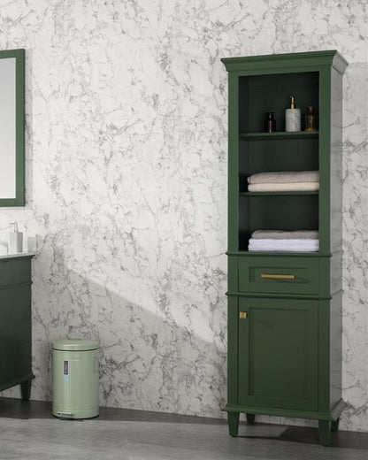 21" Haven Collection Vogue Green Linen Cabinet