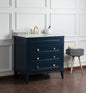 Alex 36" Single Bathroom Vanity Set in Blue