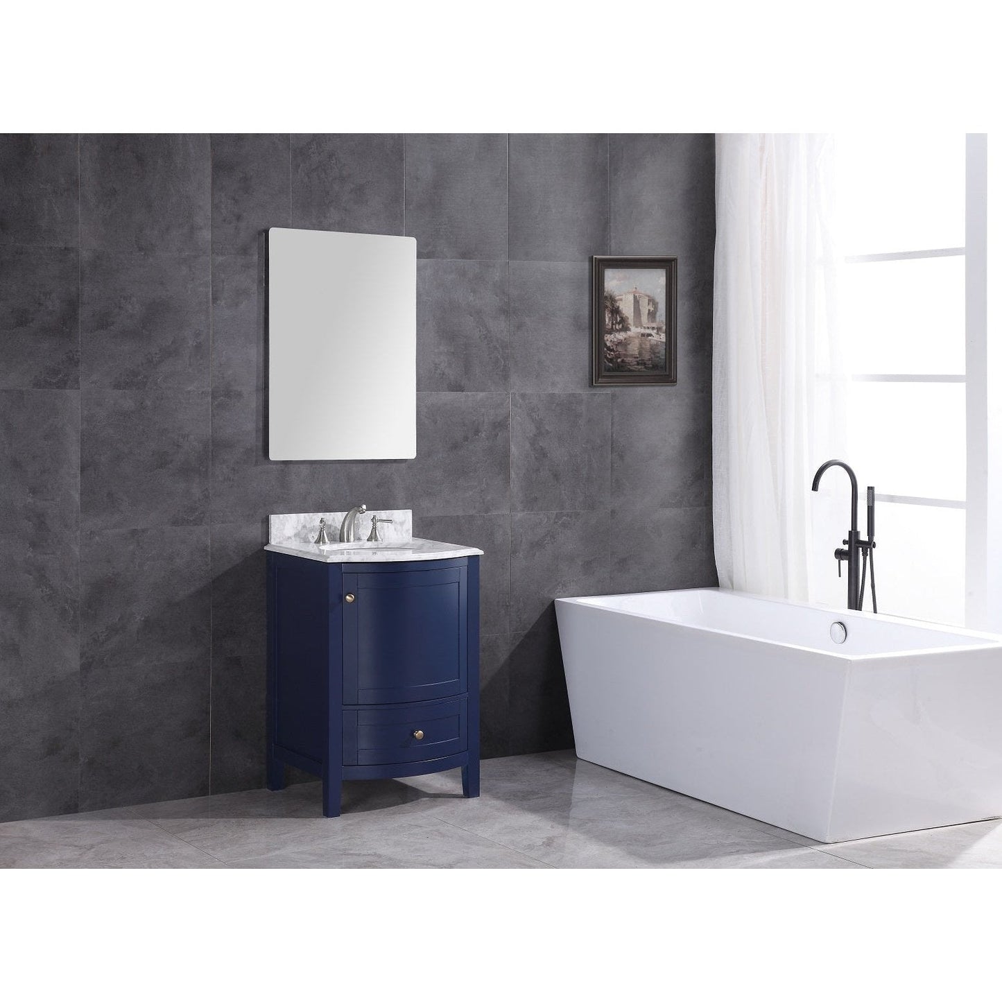 Legion Furniture 24" Blue Bathroom Vanity Without Mirror - Pvc WT9309-24-B-PVC