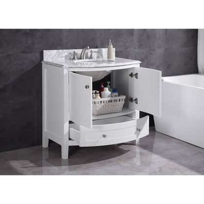 Legion Furniture 36" White Bathroom Vanity-Pvc WT9309-36-W-PVC