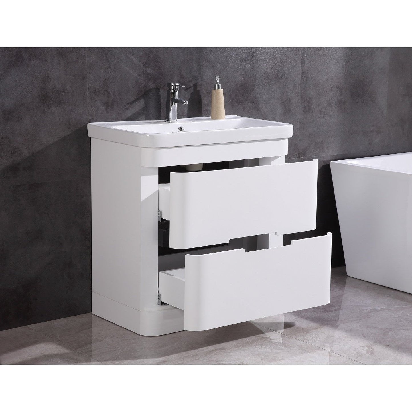 Legion Furniture 32" Bathroom Vanity With Led Mirror- Pvc WT9329-32-PVC