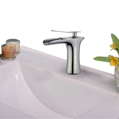 ZL10129B1-PC Legion Furniture Single Hole Single Handle Bathroom Faucet with Drain Assembly