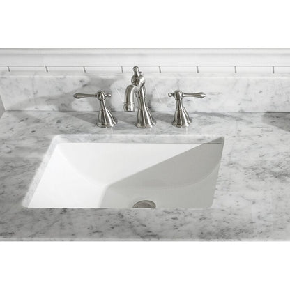 Brushed Nickel Widespread Bathroom Faucet with Drain Assembly