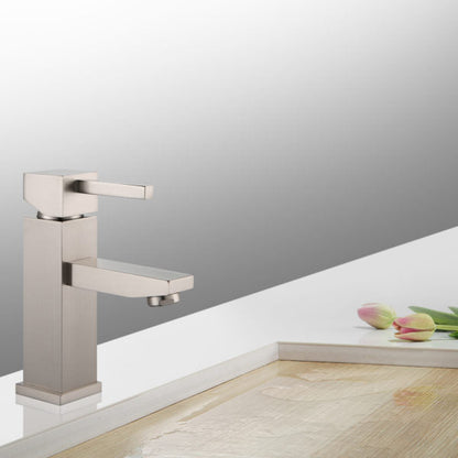 ZY6003-BN Legion Furniture Single Hole Single Handle Bathroom Faucet with Drain Assembly