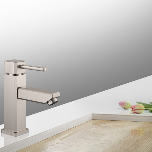 ZY6301-BN Legion Furniture Single Hole Single Handle Bathroom Faucet with Drain Assembly