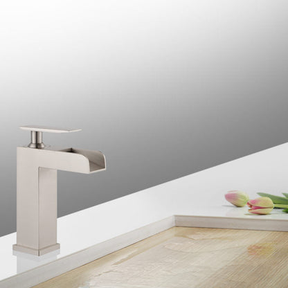 ZY8001-BN Legion Furniture Single Hole Single Handle Bathroom Faucet with Drain Assembly