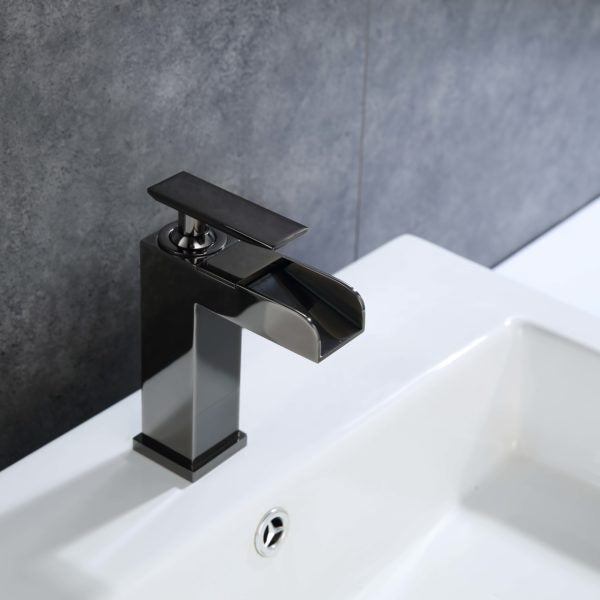 ZY8001-GB Single Hole Single Handle Bathroom Faucet with Drain Assembly