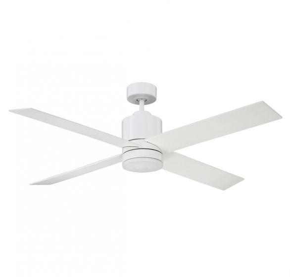 52" LED Ceiling Fan in White