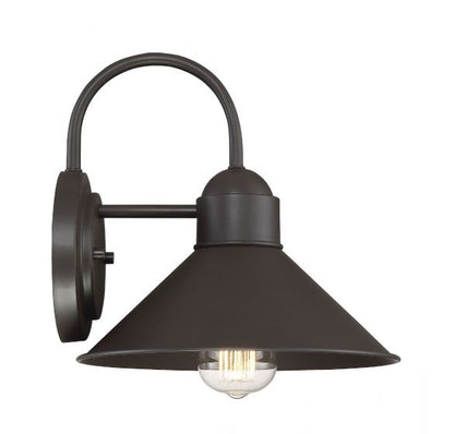 1-Light Outdoor Wall Lantern in Oil Rubbed Bronze