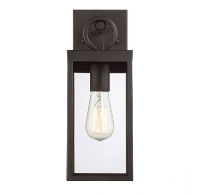 1-Light Outdoor Wall Lantern in Oil Rubbed Bronze