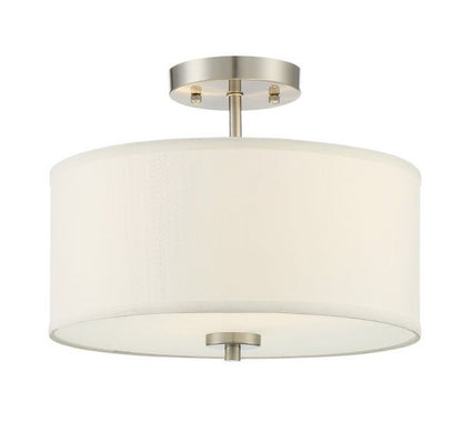 2-Light Ceiling Light in Brushed Nickel