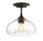 1-Light Ceiling Light in Oil Rubbed Bronze