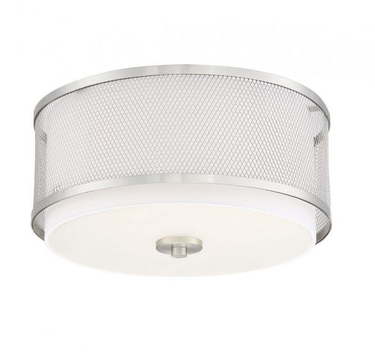 3-Light Ceiling Light in Brushed Nickel