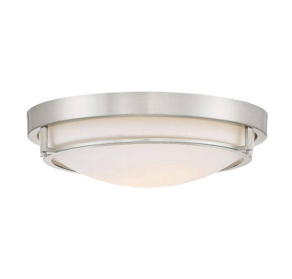 2-Light Ceiling Light in Brushed Nickel