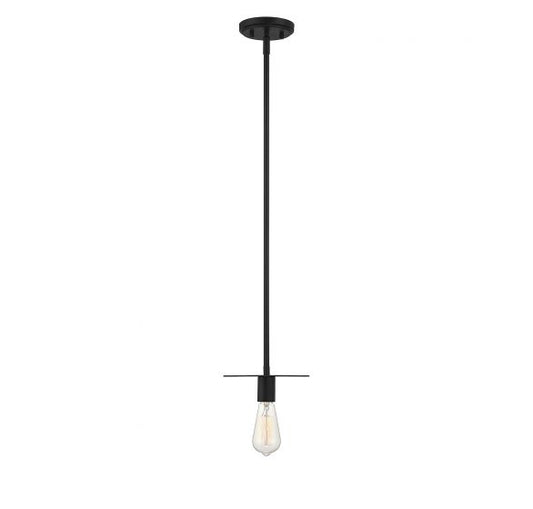 1-Light Mini Pendant in Matte Black