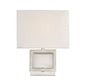 1-Light Wall Sconce in Brushed Nickel